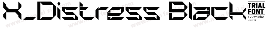 X_Distress Black字体转换